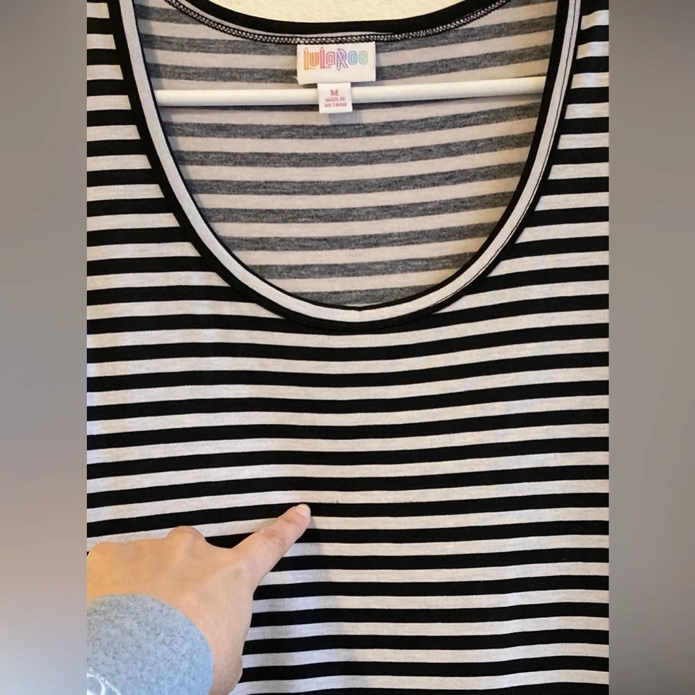 LuLaRoe Black and White Nicki Dress - Picture 4 of 12
